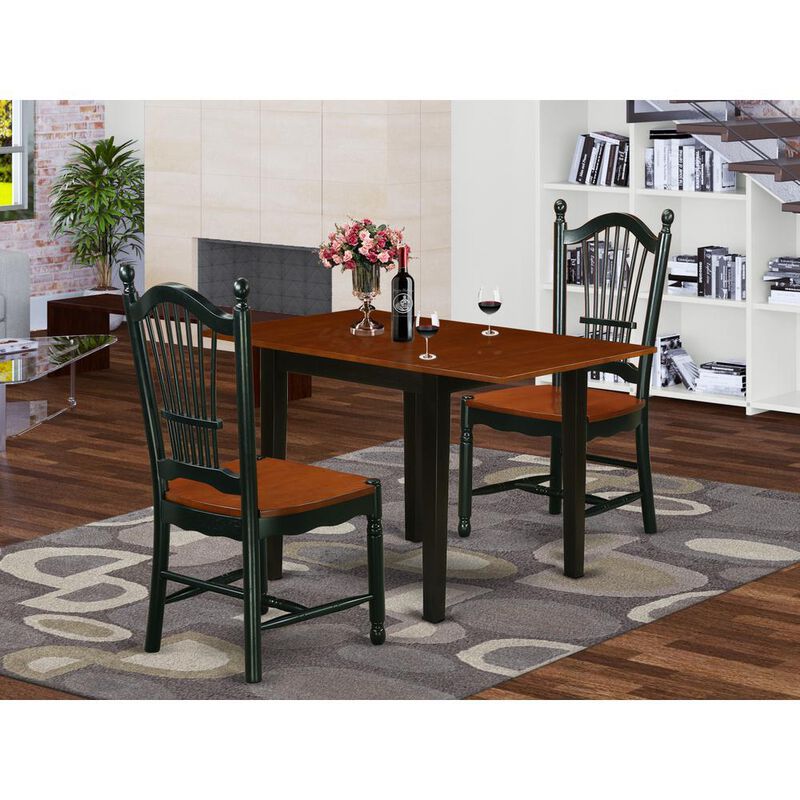 Dining Room Set Black & Cherry
