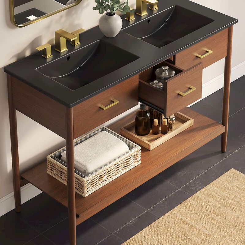 Zaire 48" Double Sink Bathroom Vanity image number 9