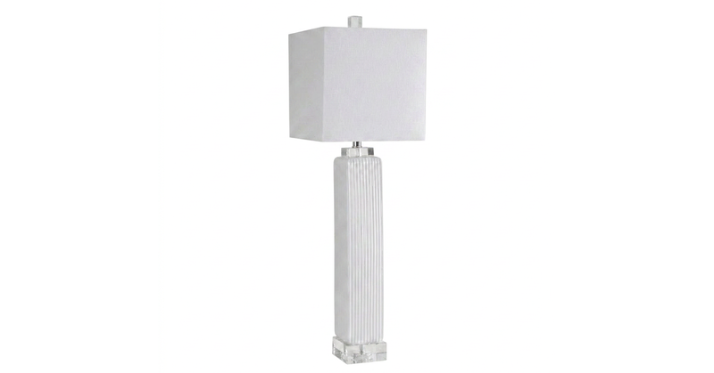 Uttermost Bennett White Buffet Lamp image number 0