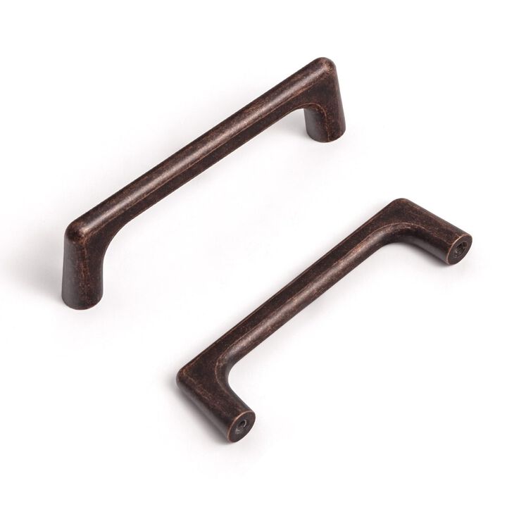 Goo-Ki Antique Oil Rubbed Bronze Cabinet Pulls with 4''(102mm),Casual Luxury Solid Zinc Cabinet Handles for Drawer,Cupboard, War