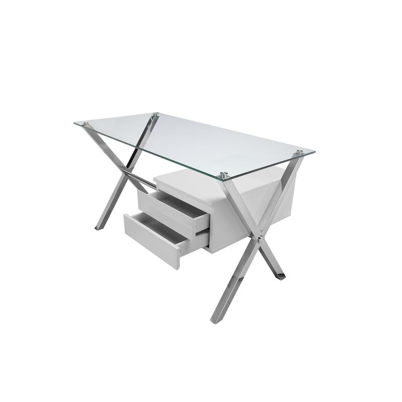 Pangea Home Beverli Desk Small White