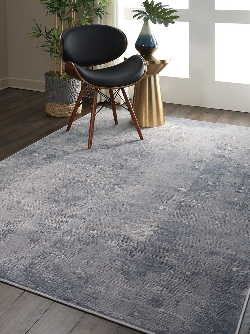 Rustic Textures RUS05 Gray 3'11" x 5'11" Rug