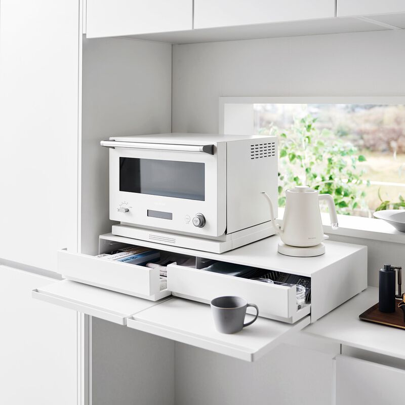 Countertop Drawer with Pull-Out Shelf - Wide - Steel image number 2