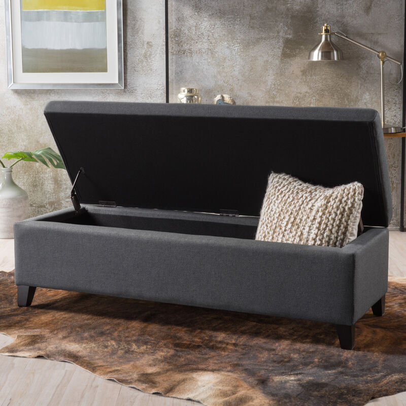Merax Modern Storage Ottoman Bench image number 1