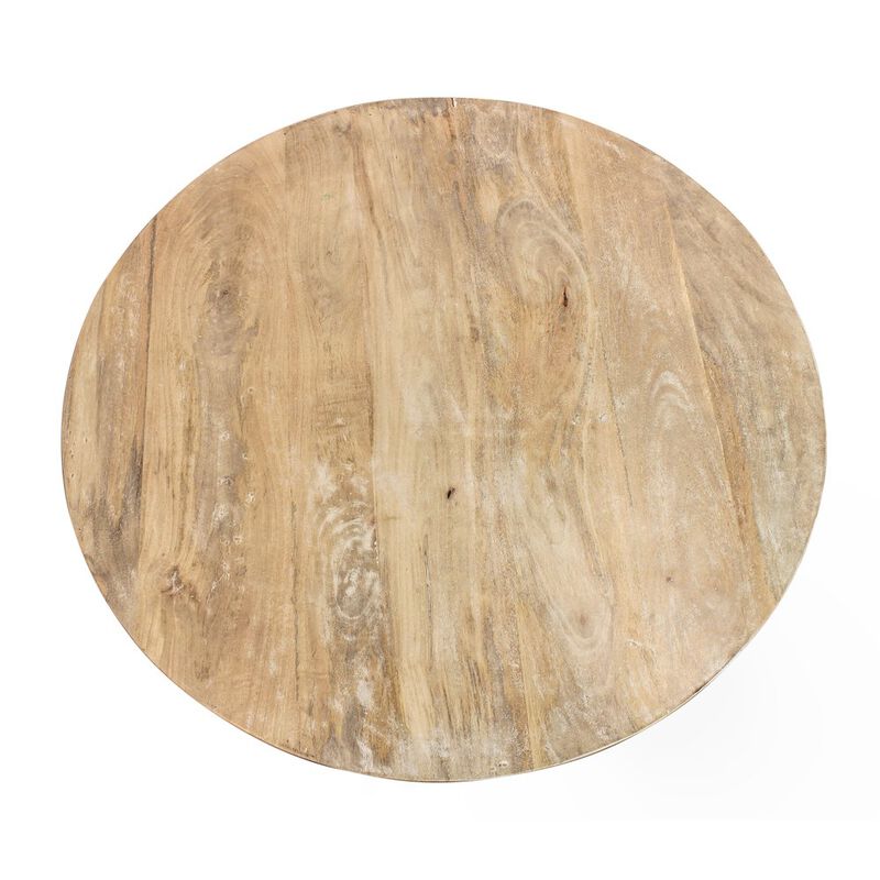 Alex Hamilton Jenna Round Cocktail Table with Shelf