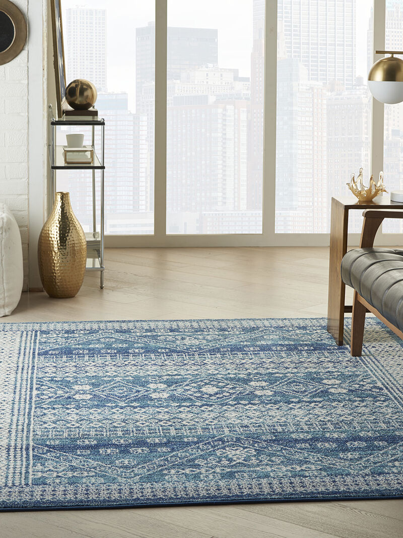 Passion PSN27 Navy/Blue 5'3" x 7'3" Rug image number 0