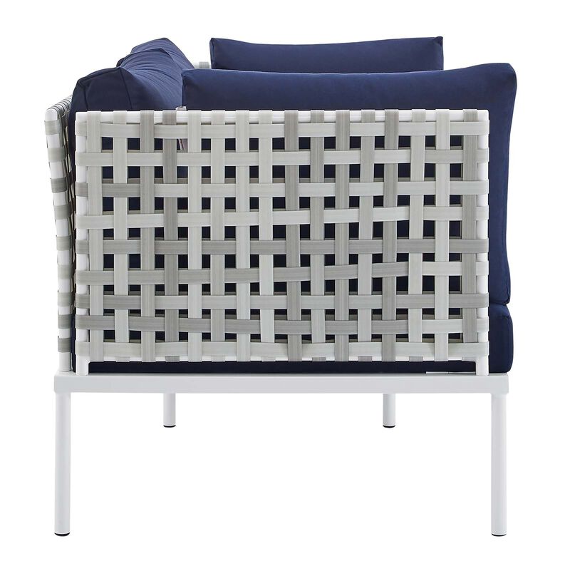 Modway - Harmony Sunbrella&reg; Basket Weave Outdoor Patio Aluminum Loveseat