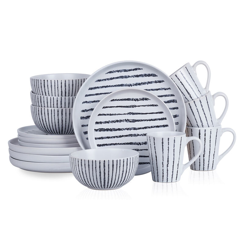 Stone Lain Nova Stoneware 16 Piece Dinnerware Set