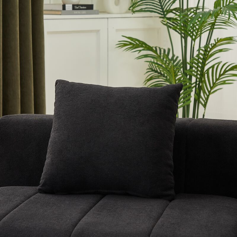 Figkos Morden Chenille curved sectional sofa image number 6