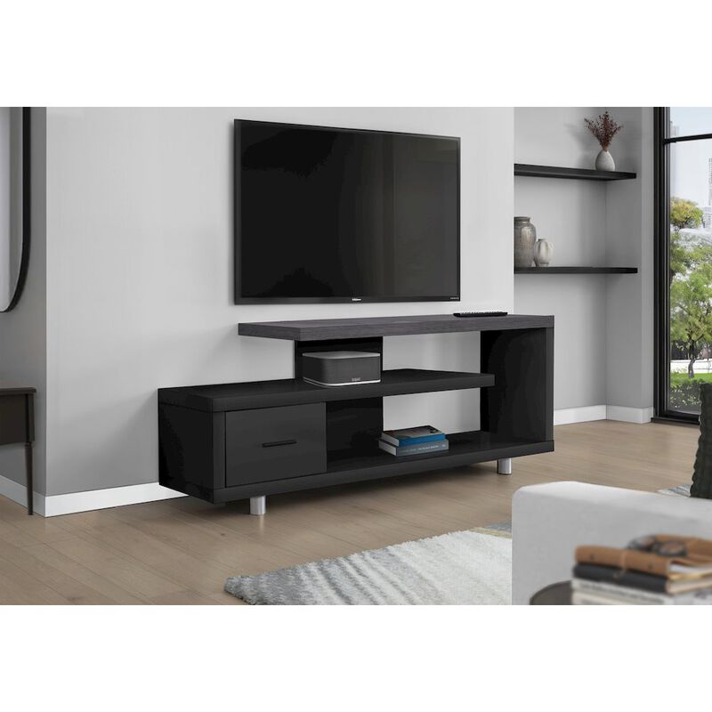 Tv Stand, 60 Inch, Console, Media Entertainment Center, Storage Cabinet