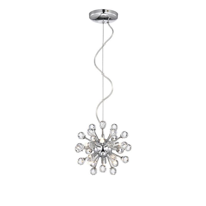 Isabel Mini Pendant 6-light Sputnik Clear Crystal Balls Pendant Chandelier image number 0