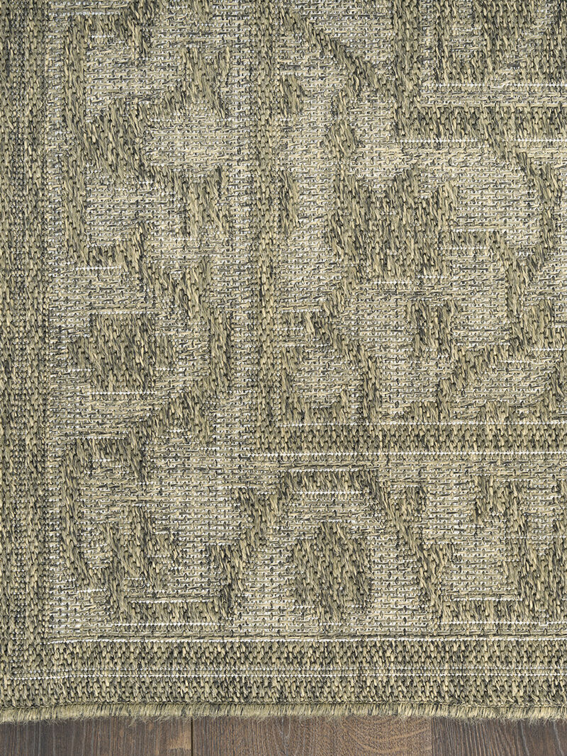 Tulum TLM05 Olive 2'2" x 10' Rug image number 2