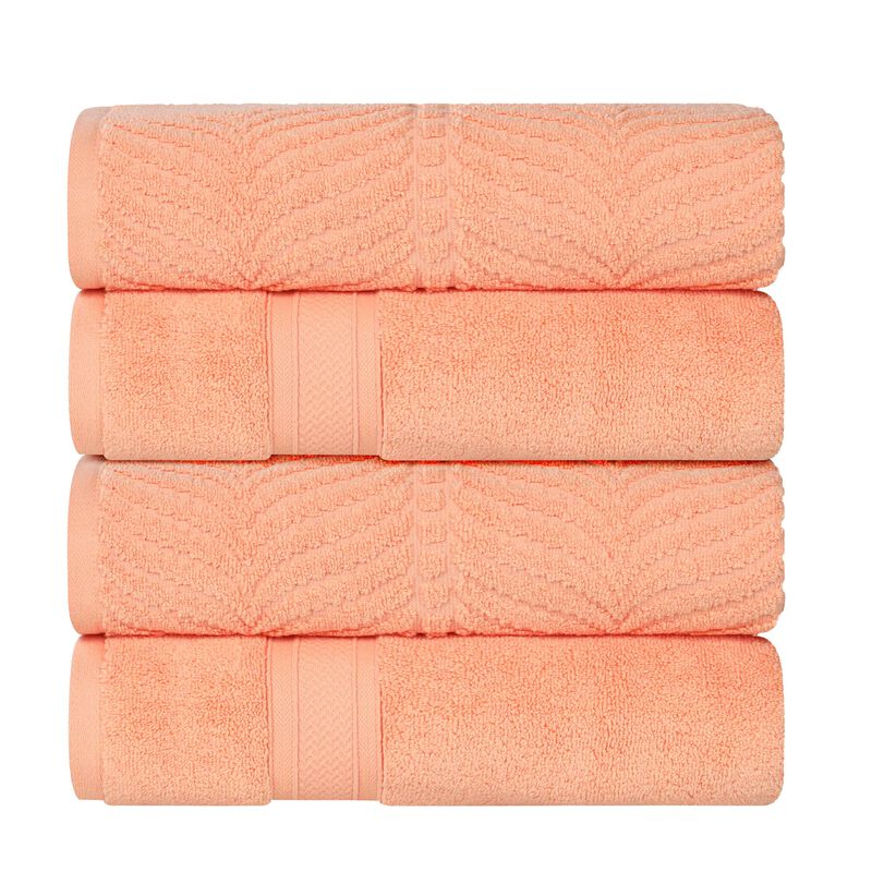 Plush Zero Twist Cotton Bath Towels Set of 4 for Bathroom Use image number 0