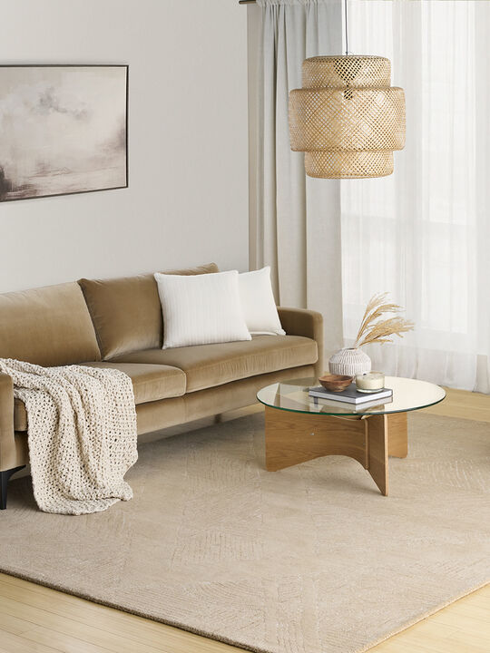 Pure Patterns PRN01 Camel 8'6" x 11'6" Rug