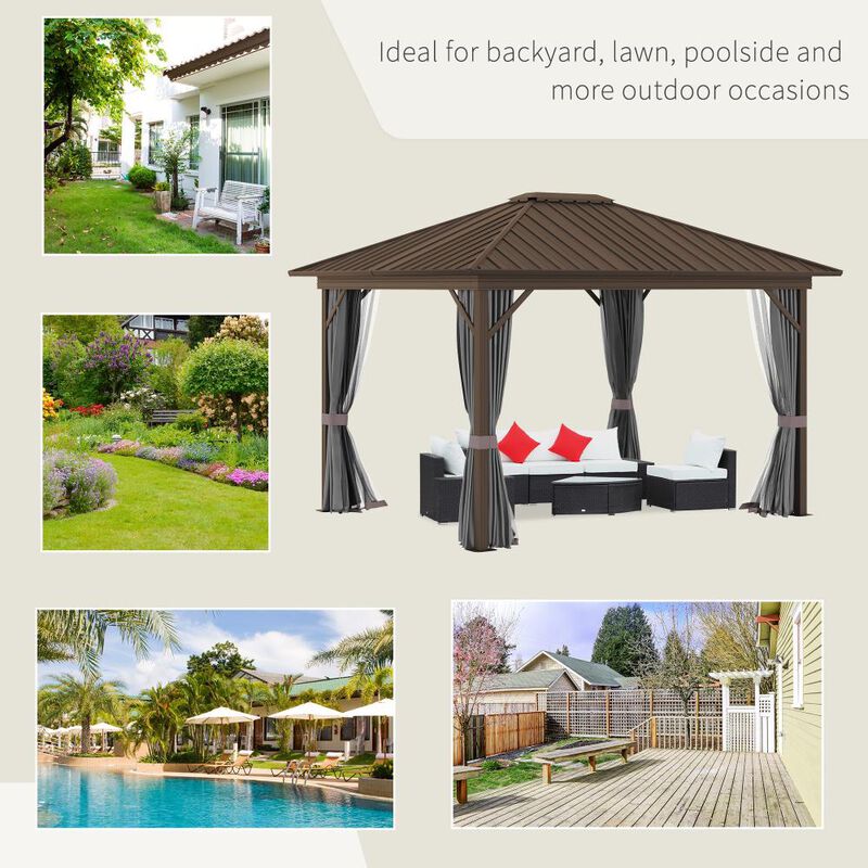 Hivvago 10x10 Pop Up Canopy Tent with Sidewalls image number 5
