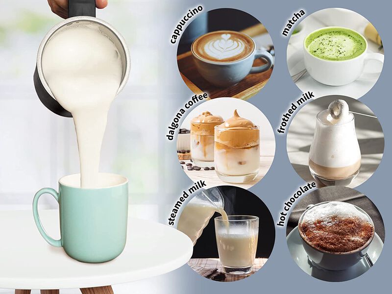 Automatic 4-in-1 Function Milk Steamer For Hot & Cold