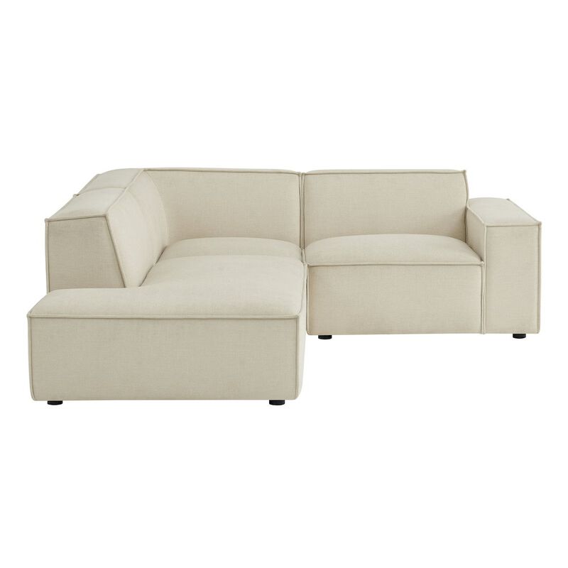 Restore 3-Piece Performance Fabric Upholstered Modular L-Shaped Sectional Sofa image number 5