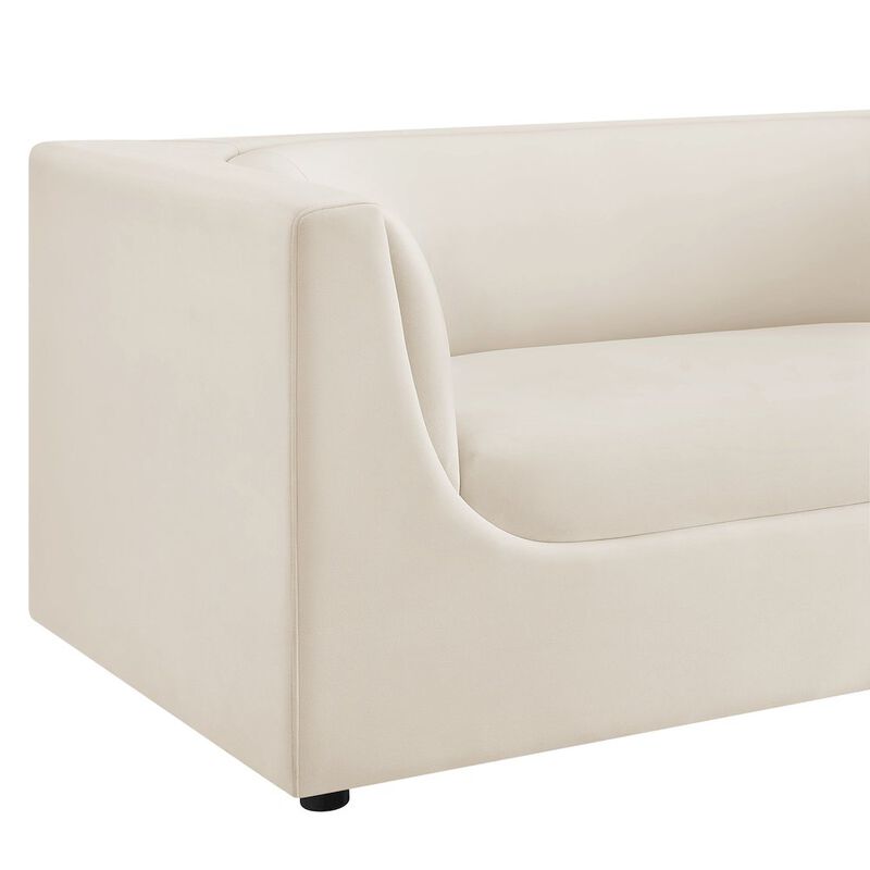 Hilda 67" Curved Back Performance Velvet Loveseat image number 6