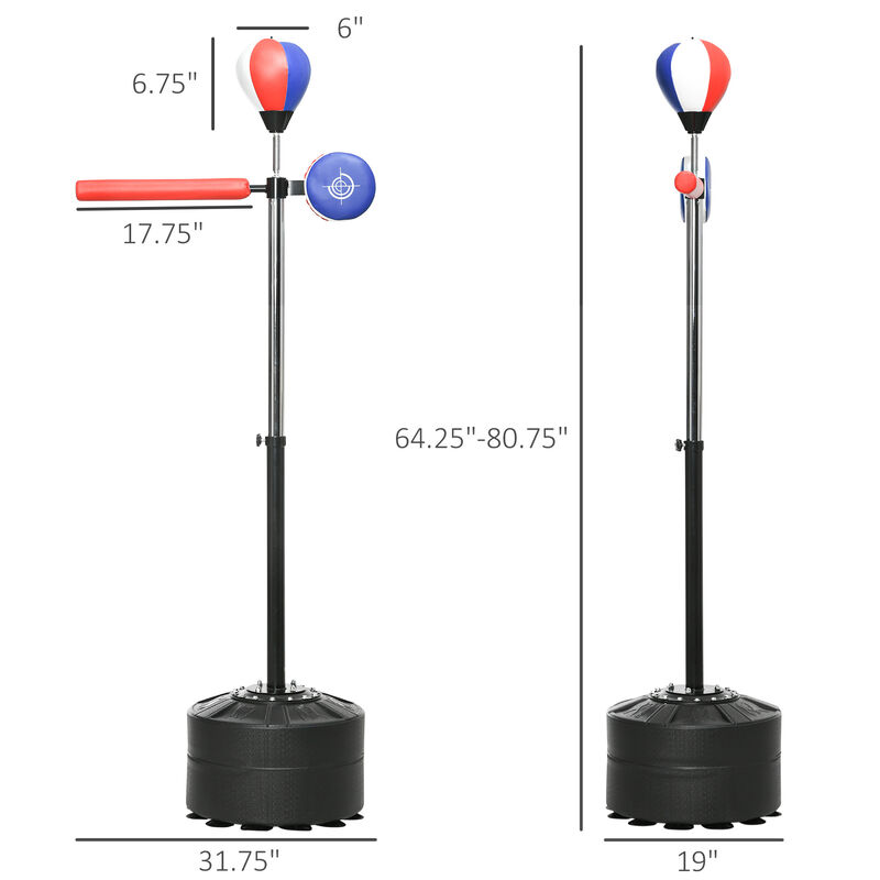 Hivvago Free-Standing Boxing Bag with Speed Bag and Reaction Bar image number 2