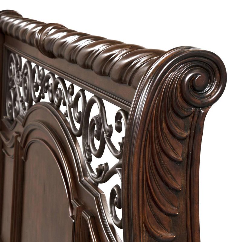 Liberty Furniture Arbor Place King Sleigh Bed in Brownstone image number 5