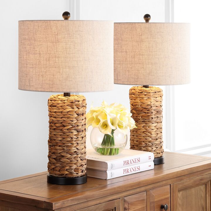 Elicia Coastal Water Hyacinth LED Table Lamp