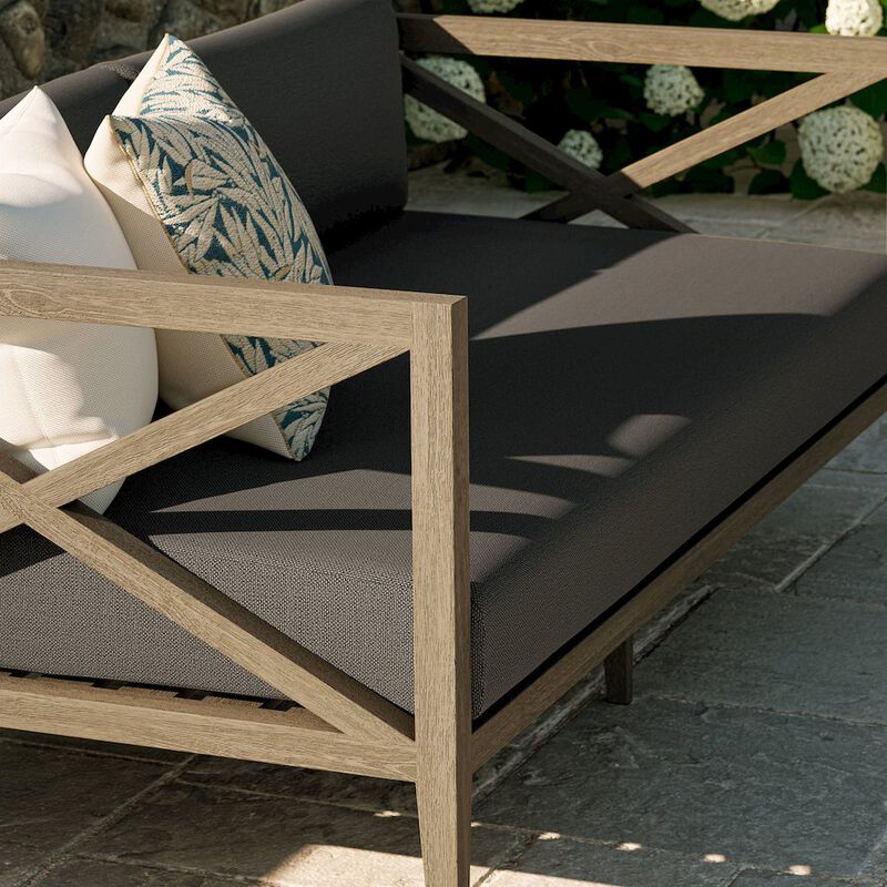 Northlake Outdoor Patio Teak Loveseat image number 8