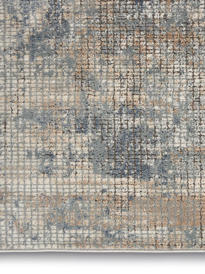 Quarry QUA02 Blue/Beige 8'10" x 11'10" Rug image number 4