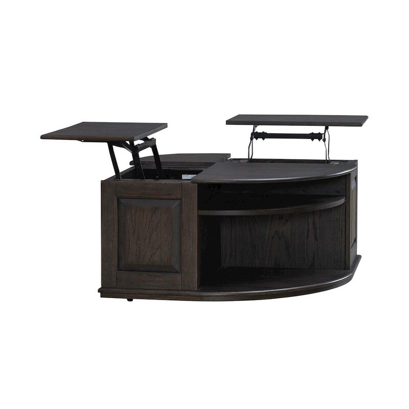 Liberty Furniture Wallace Cocktail Table for Living Room - Aged Oak image number 4