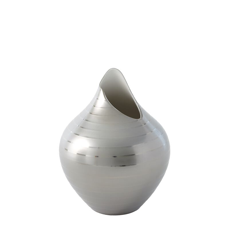 Platinum Stripe Medium Vase