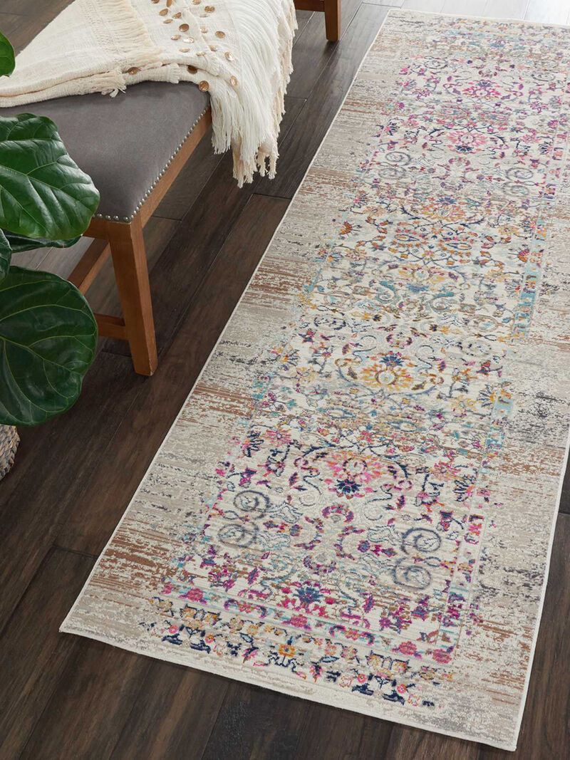 Vintage Kashan VKA02 Ivory 2' x 6' Rug