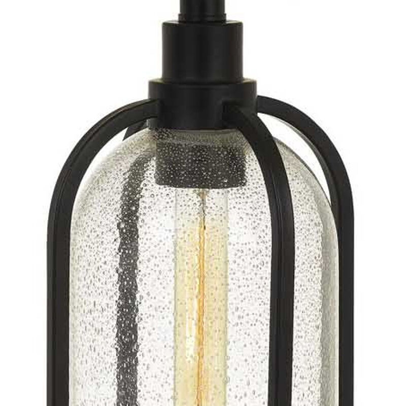 HomeRoots 27" Brown Metal Two Light Globe Table Lamp With Eggshell Empire Shade image number 2
