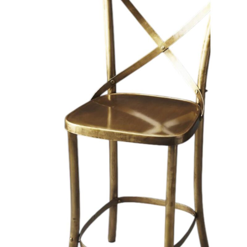 Bar Stool with Footrest, Bar Height Chair for Kitchen or Cafe image number 3