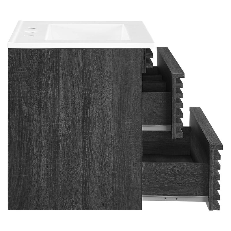 Render 24" Wall-Mount Bathroom Vanity image number 3