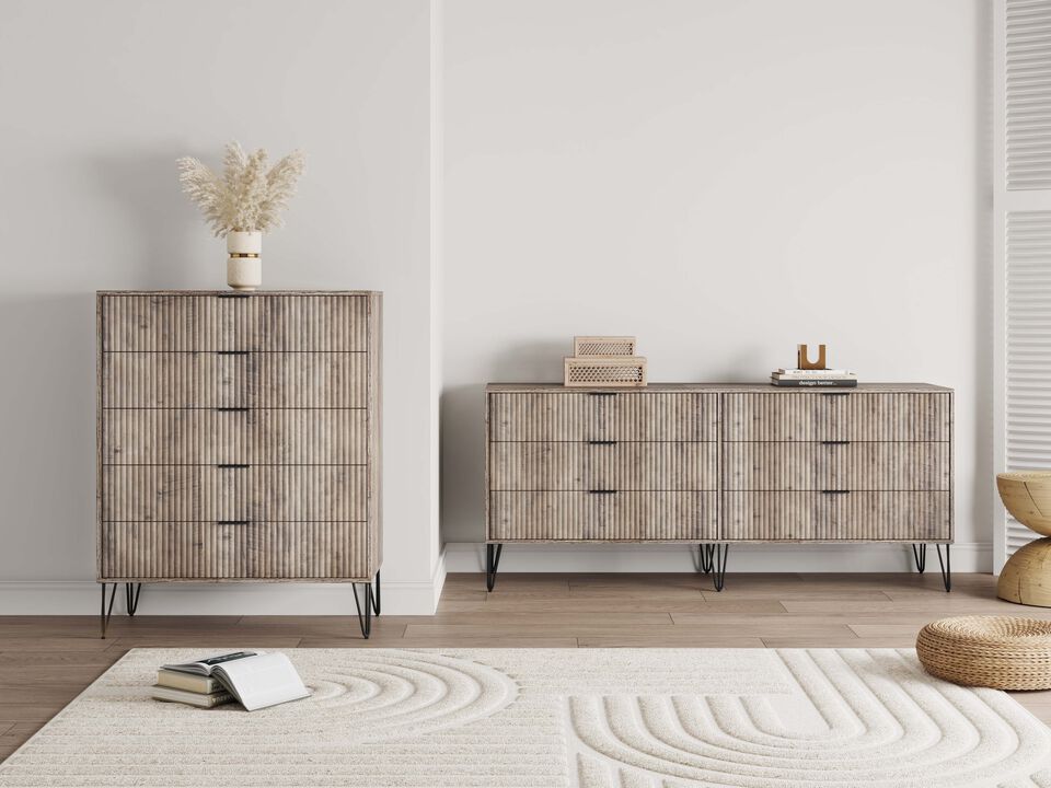 Dumbo Bedroom Set in Gray