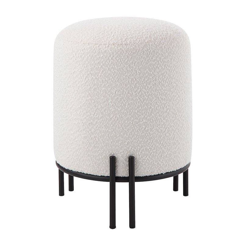 Renwil Cynthia Ottoman In Cream Color
