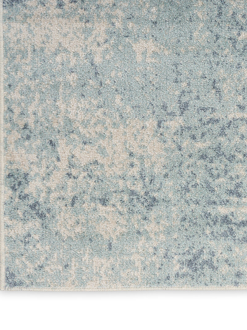 Astra Machine Washable ASW07 Blue/Ivory 9' x 12' Rug