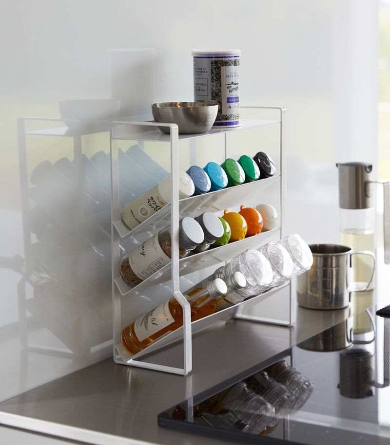 Four-Tier Slim Spice Rack - Steel image number 1
