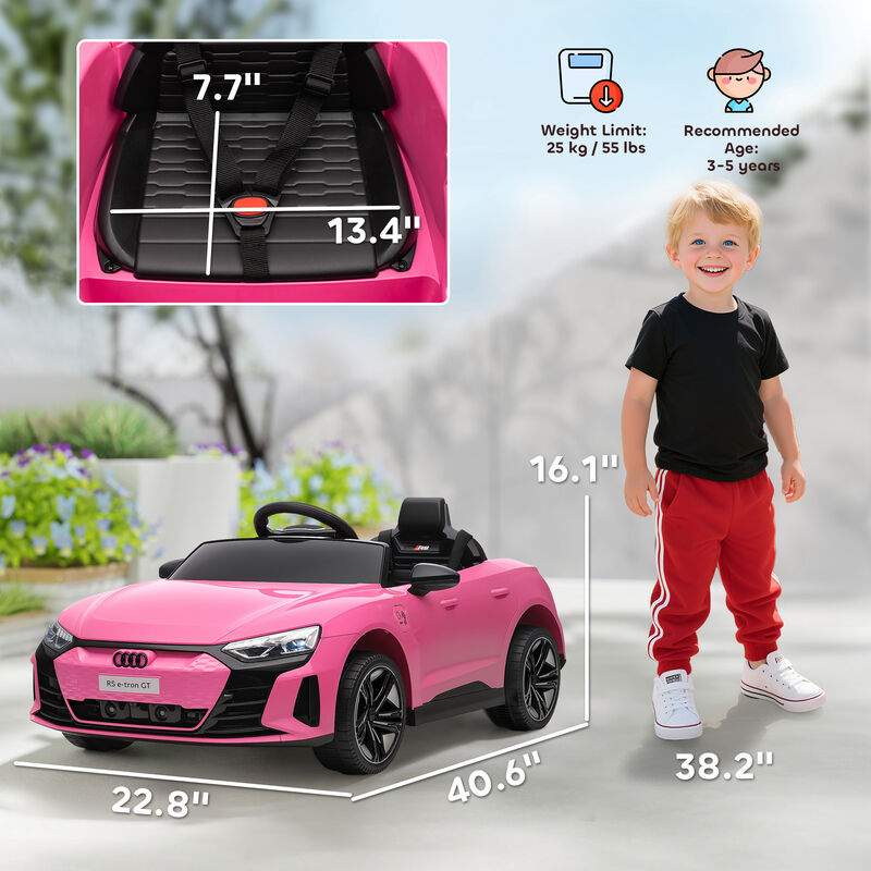 BreeBe Audi RS e-tron GT 12V Ride On Car for Kids with Parent Remote image number 2