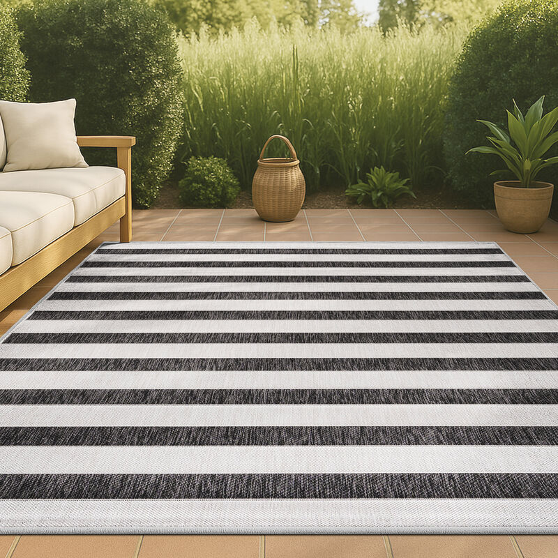 Aveiro Wide Stripe Indoor/Outdoor Area Rug