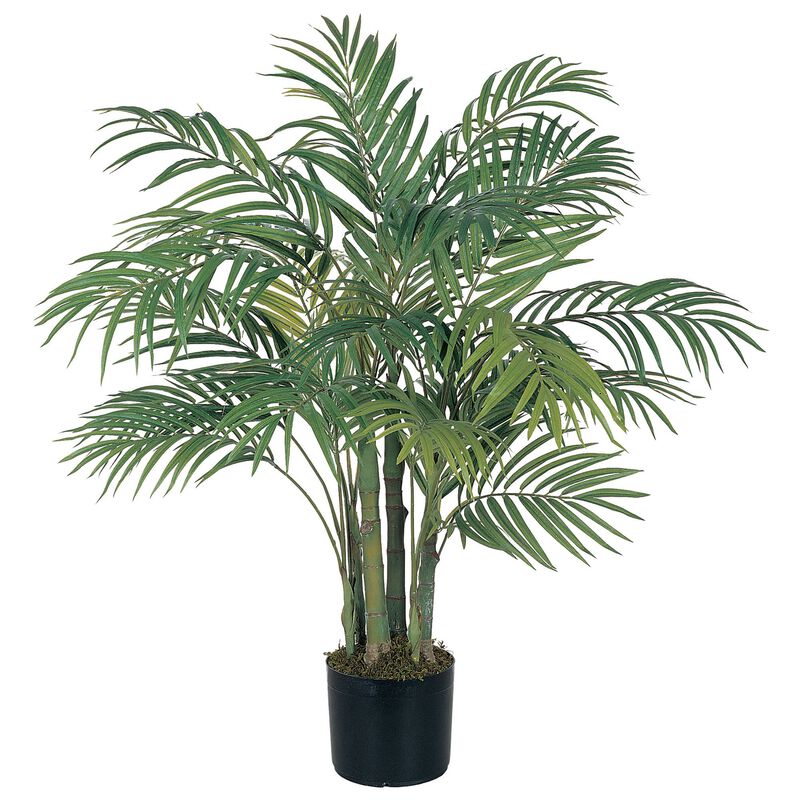 Hivvago 3 Feet Areca Silk Palm Tree