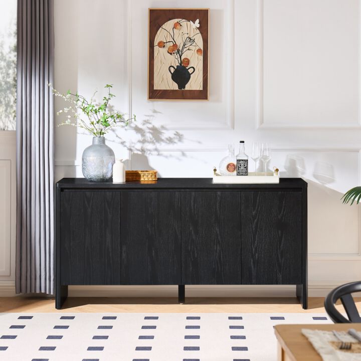Debnul Wood 4-Door Buffet