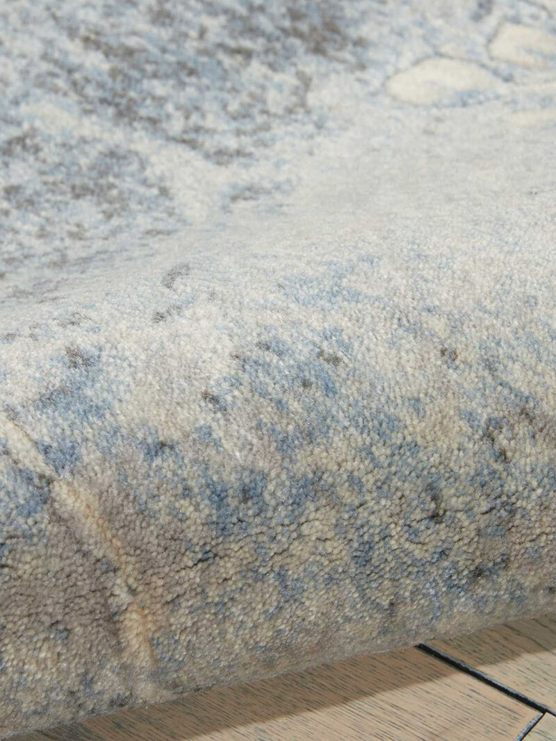 Somerset ST74 Silver/Blue 2'3" x 10' Rug