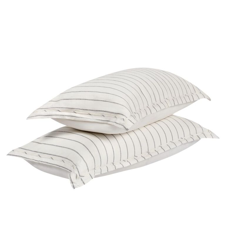 Kosas Home Kingston 100% Linen King Sham , Ivory