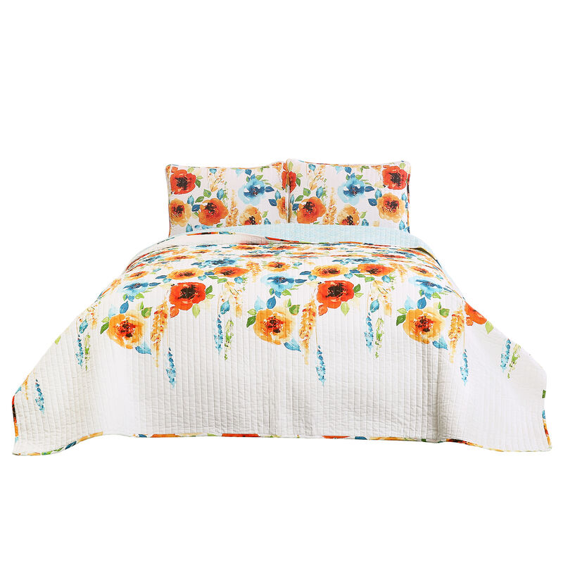 Percy Bloom Quilt 3Pc Set