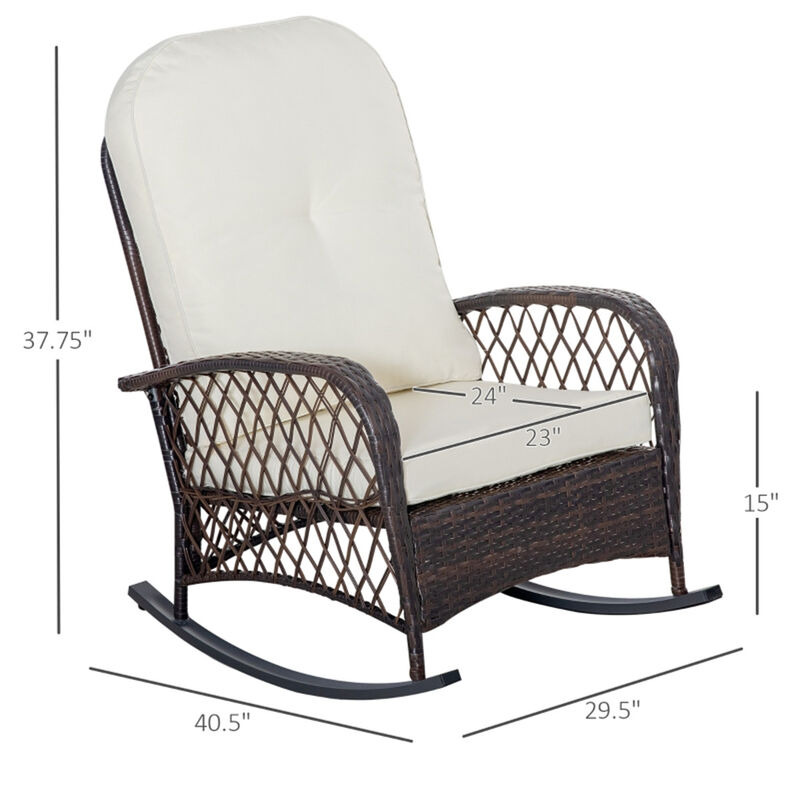 Classic Garden Chair Rocking Chair for Outdoor Relaxation, Porch And Patio