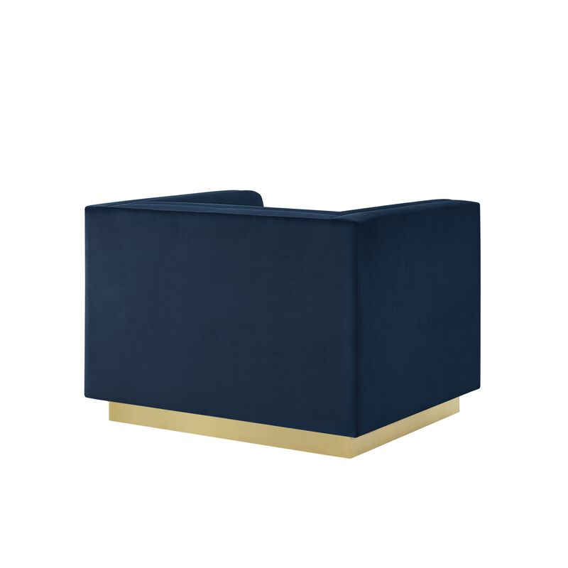 Inspired Home Eila Velvet Club Chair