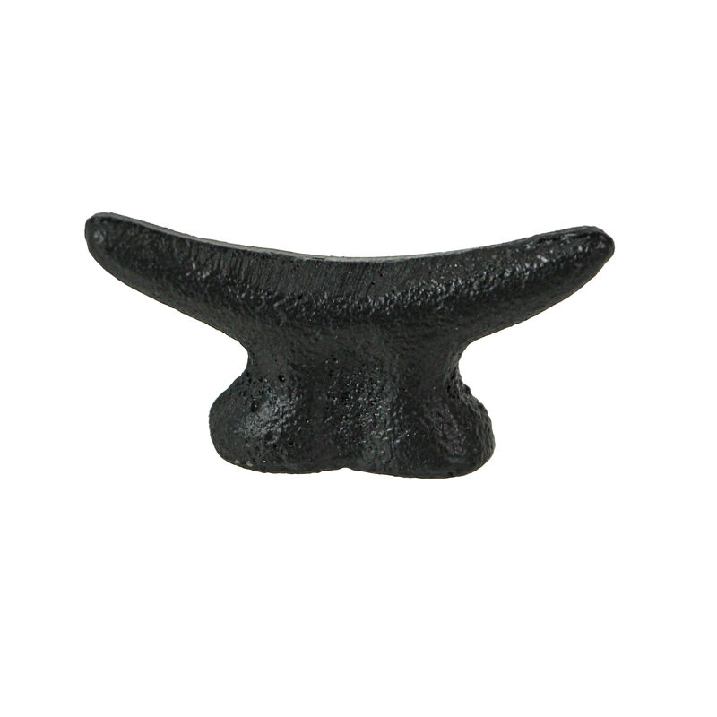 Set of 6 Matte Black Cast Iron Boat Cleat Drawer Pulls - 2.5 Inches Long, Decorative Nautical Cabinet Knobs for A Stylish Coastal Accent to Your Home Decor image number 0