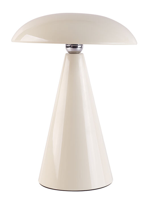 Beacon Lighting Kinoko XS Cordless 2-in-1 Rechargeable LED Table & Wall Lamp, CCT Dimmable, Gloss
