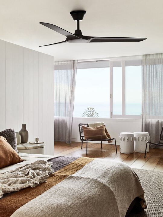Lucci Air Abyss 56" Outdoor Ceiling Fan with Light and Remote, IP66 Wet Rated Ceiling Fan with Remote Control, Energy Efficient DC Motor
