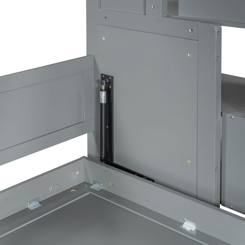 Merax Murphy Bed Loft Bed with Ample Storage